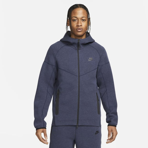 Nike Tech Fleece Hoodies Cotton Woven Blue
