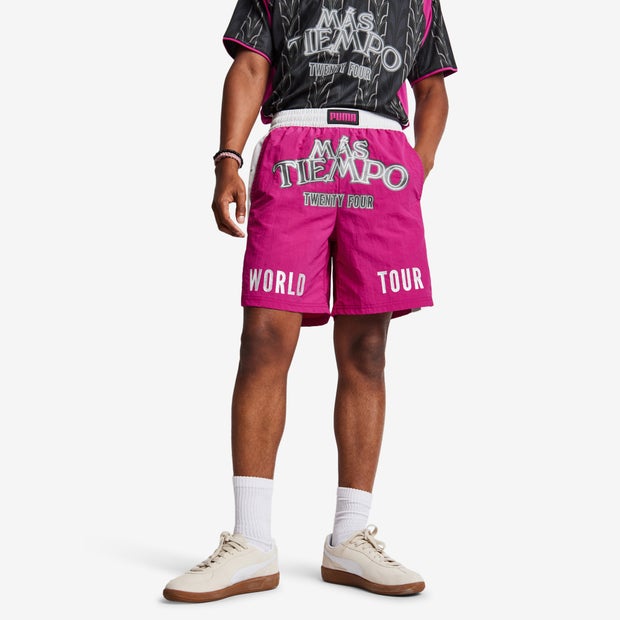 Puma Mas Tiempo Shorts Poly Woven Pink