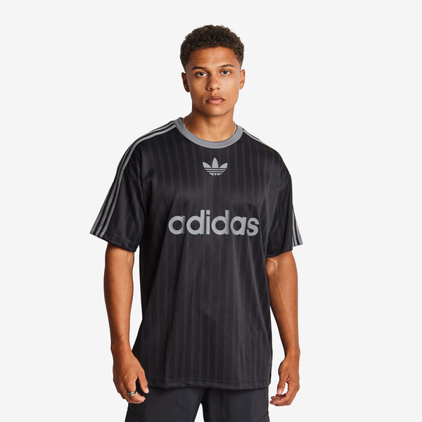 Adidas Football T Shirts Poly Jersey Black