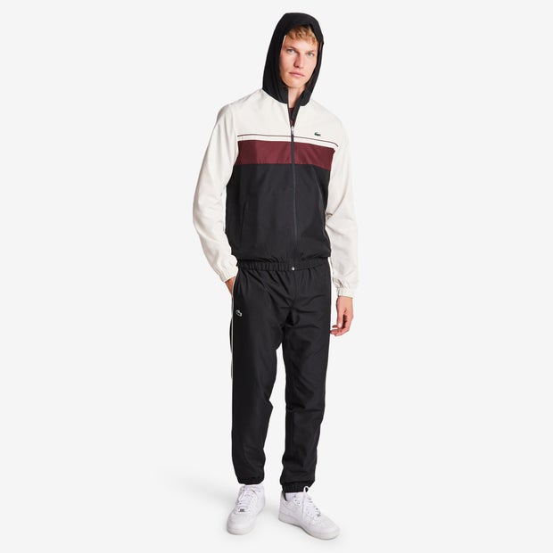 Lacoste Diamond Weave Colorblock Tracksuits White