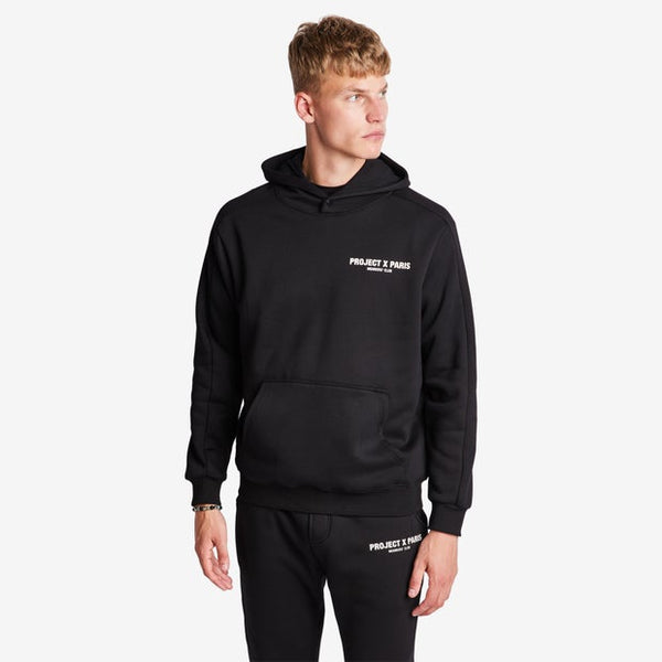 Project X Paris Members Club Hoodies Cotton Fleece Black