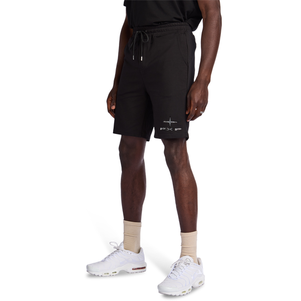 Project X Paris Celeb Drip Shorts Cotton French Terry Black