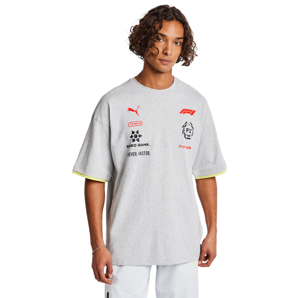 Puma X A$Ap T Shirts Cotton Jersey Grey