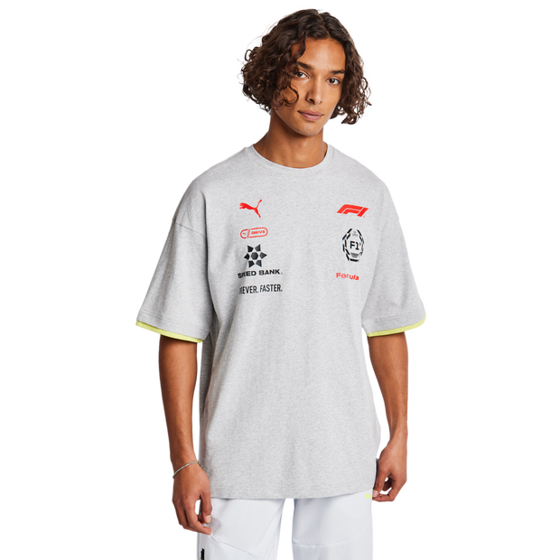 Puma X A$Ap T Shirts Cotton Jersey Grey