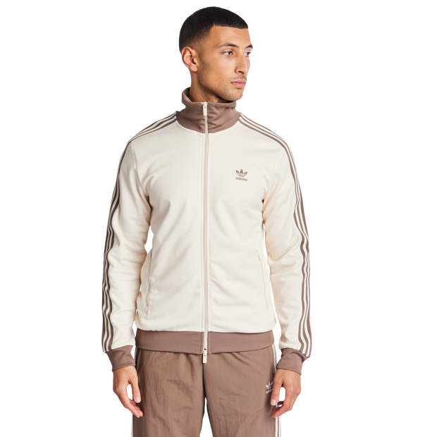 Adidas Beckenbauer Track Tops Cotton Pique White