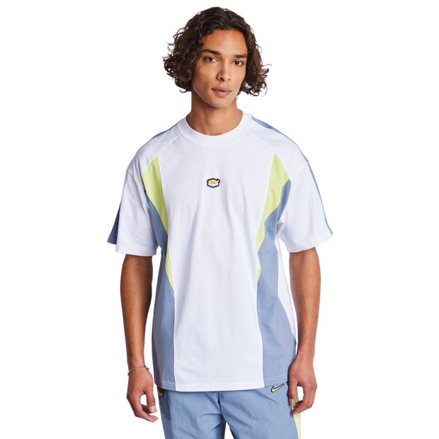 Nike Tuned T Shirts Cotton Jersey White