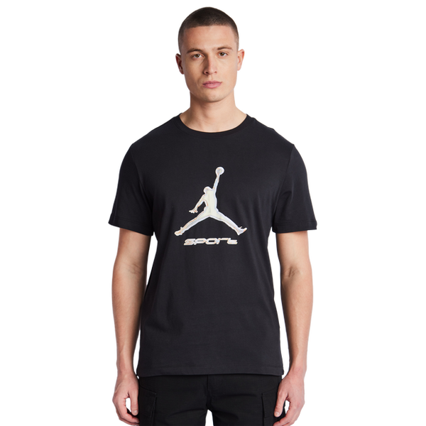 Jordan Mj Sport T Shirts Cotton Jersey Black