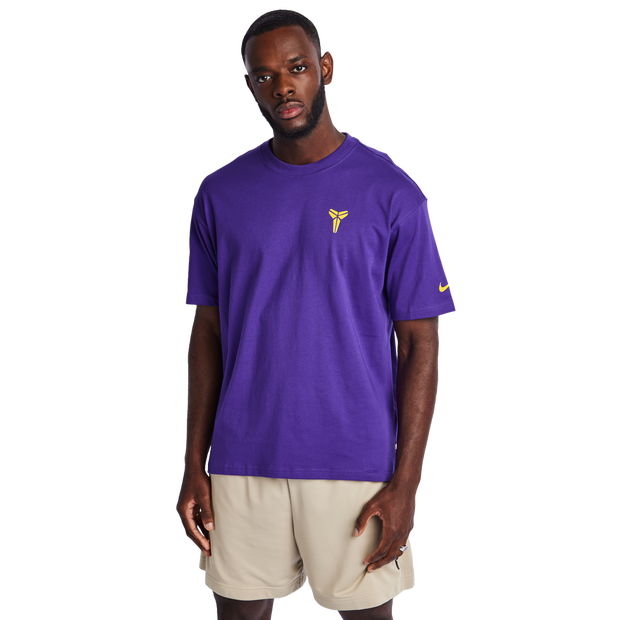 Nike Kobe T Shirts Cotton Jersey Purple