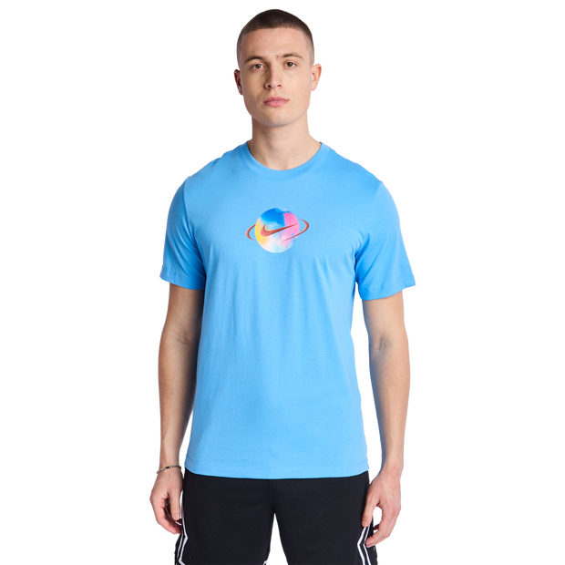 Nike Cosmic Youth T Shirts Cotton Jersey Blue