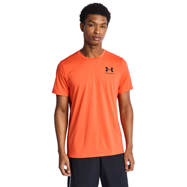 Under Armour Tech T Shirts Poly Jersey Orange