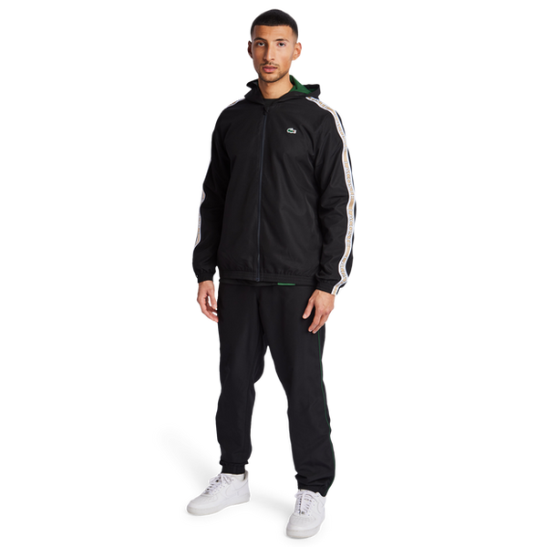 Lacoste Diamond Weave Track Tops Black