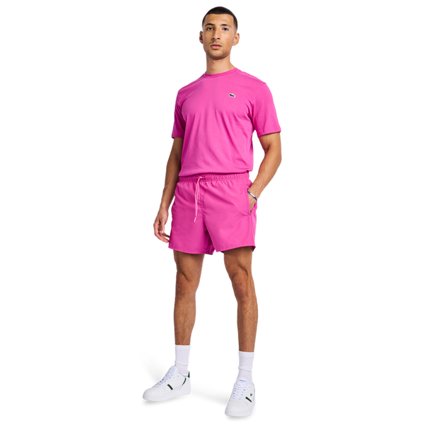 Lacoste Small Croc T Shirts Pink