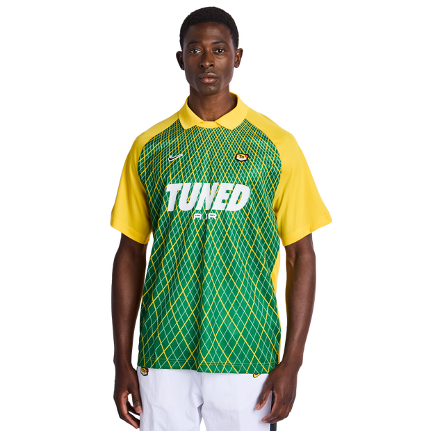 Nike Tuned T Shirts Poly Jersey Yellow