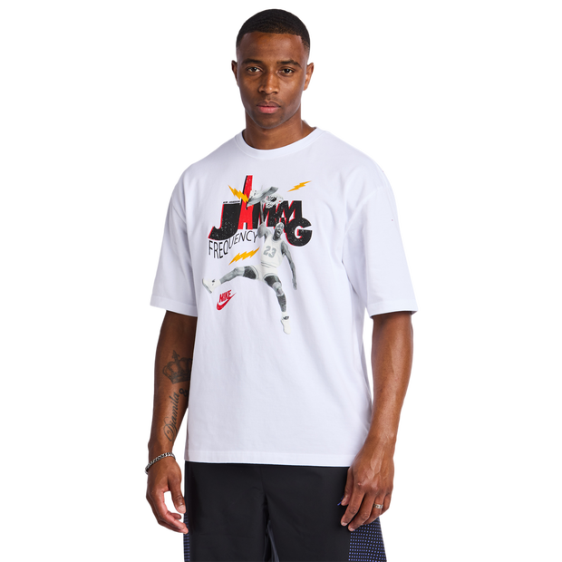 Jordan Jam 85 T Shirts Cotton Jersey White