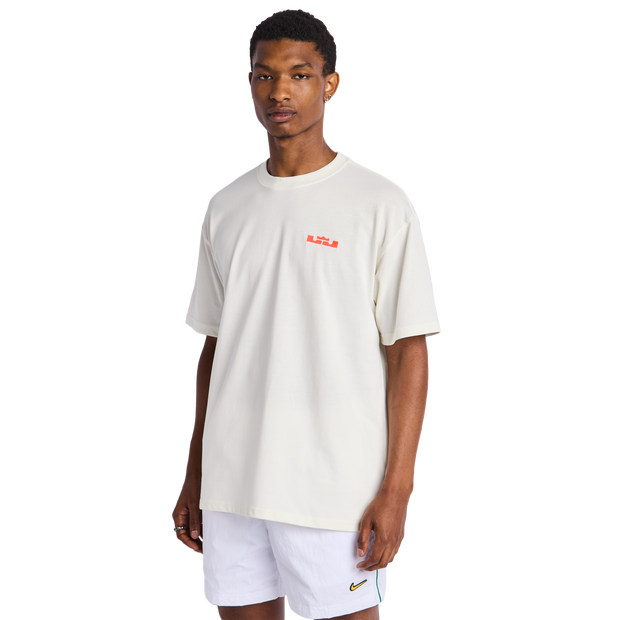 Nike Lebron T Shirts Cotton Jersey White
