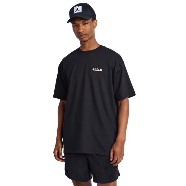 Nike Lebron T Shirts Cotton Jersey Black