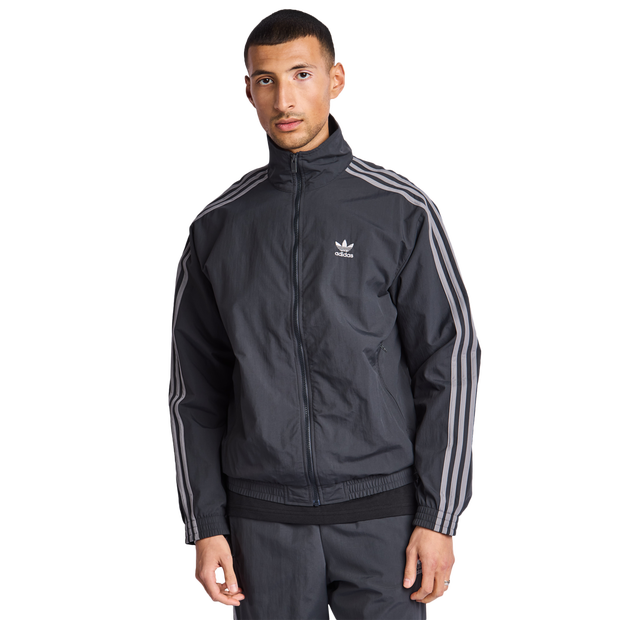 Adidas Firebird Track Tops Grey