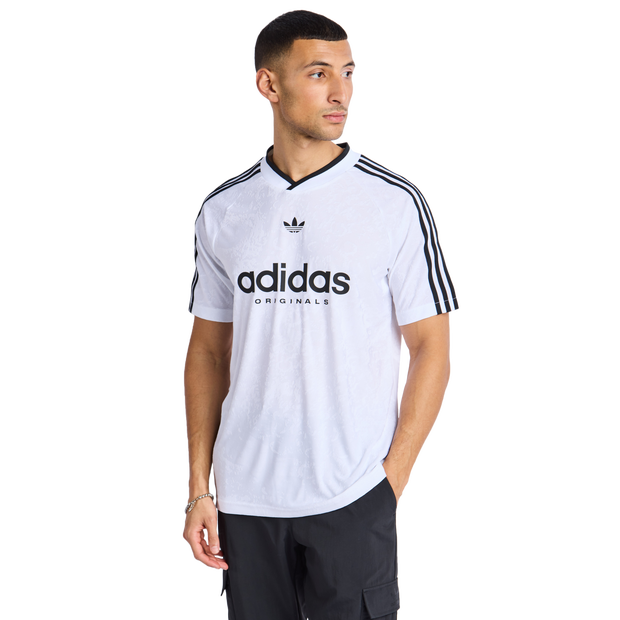 Adidas Football T Shirts Poly Jersey White