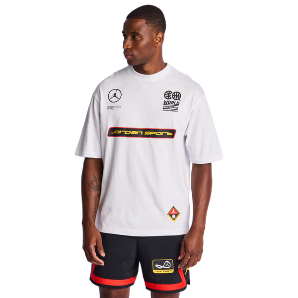 Jordan Q54 T Shirts Cotton Jersey White