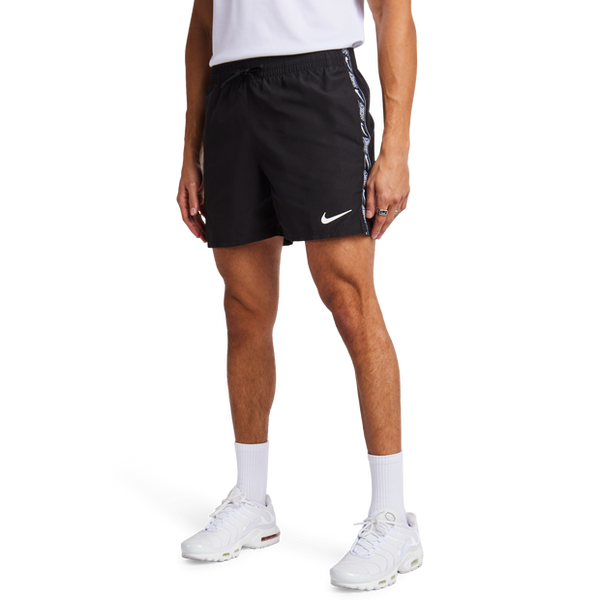 Nike Swim Logo Tape 5" Swimwear Poly Mesh Black