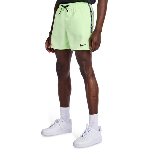 Nike Swim Logo Tape 5" Swimwear Poly Mesh Volt