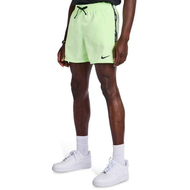 Nike Swim Logo Tape 5" Swimwear Poly Mesh Volt