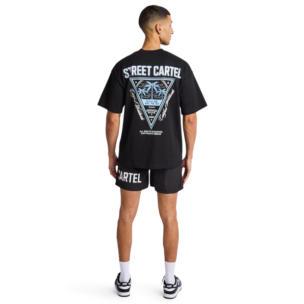 Street Cartel Resort T Shirts Cotton Jersey Black