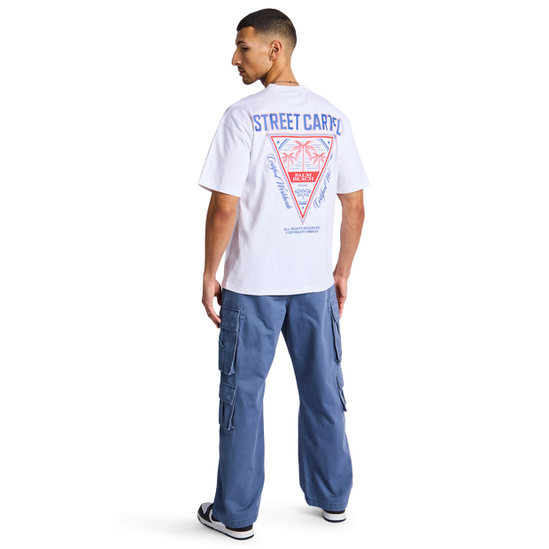 Street Cartel Resort T Shirts Cotton Jersey White