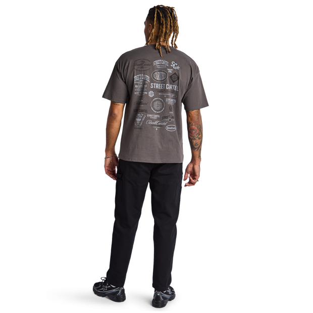 Street Cartel Collective T Shirts Cotton Jersey Grey