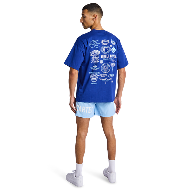 Street Cartel Collective T Shirts Cotton Jersey Blue