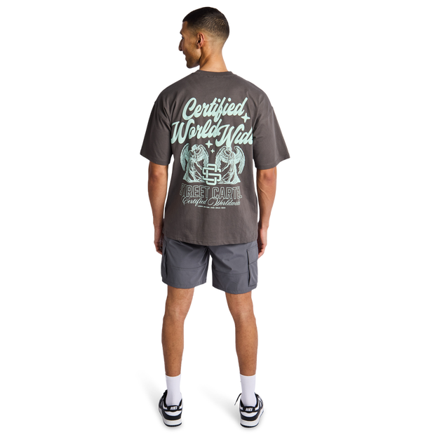 Street Cartel Fallen T Shirts Cotton Jersey Grey