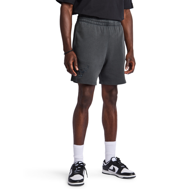 New Era Nba Shorts Poly Fleece Grey