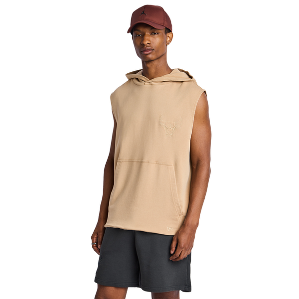 New Era Nba Hoodies Poly Fleece Beige