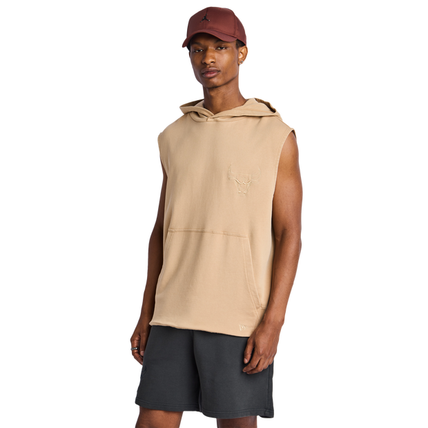 New Era Nba Hoodies Poly Fleece Beige