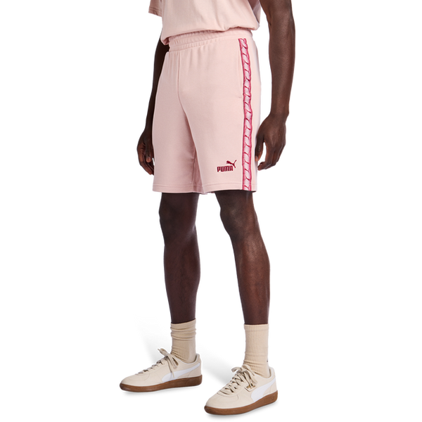 Puma Essentials+ Tape Shorts Cotton French Terry Pink