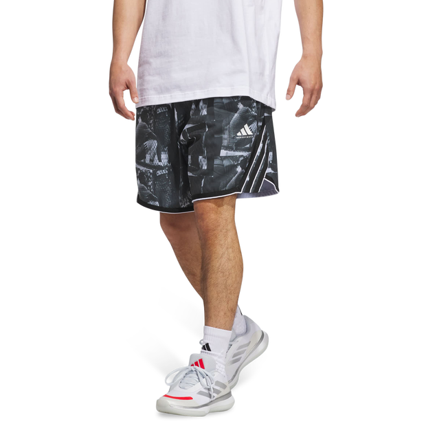 Adidas Bball Shorts Poly Mesh White