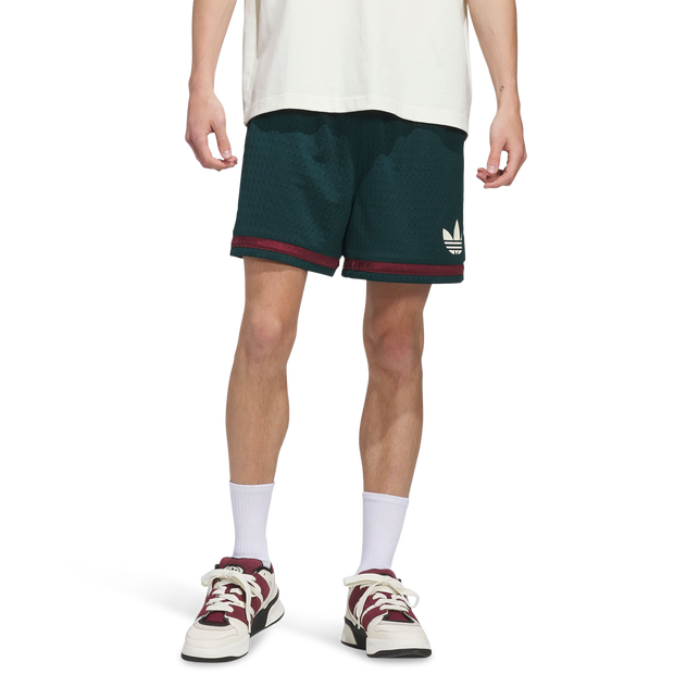 Adidas Bball Shorts Poly Mesh Green