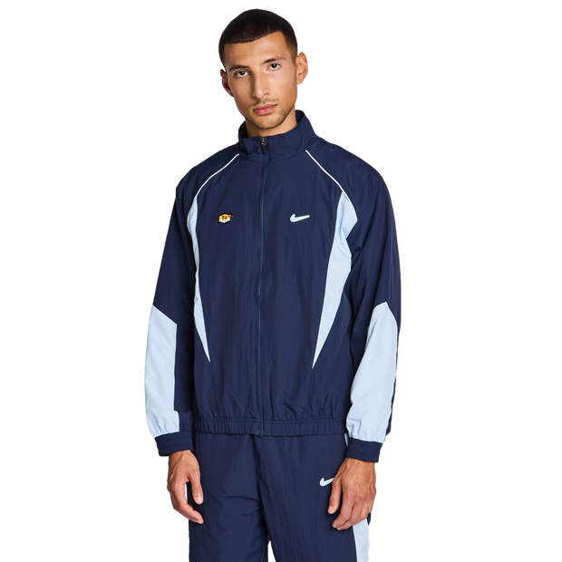 Nike Tuned Hoodies Cotton Fleece Blue