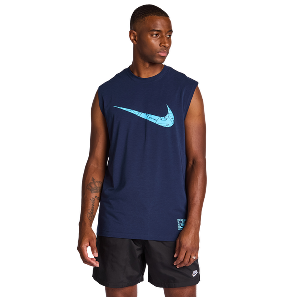 Nike Giannis Vests Cotton Jersey Blue