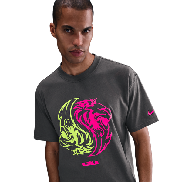 Nike Lebron T Shirts Cotton Jersey Grey