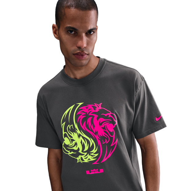 Nike Lebron T Shirts Cotton Jersey Grey