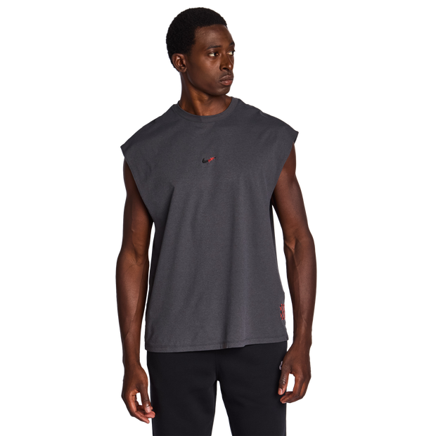 Nike Df Vests Cotton Jersey Grey