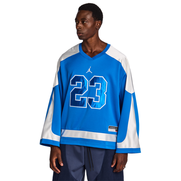 Jordan Brooklyn T Shirts Cotton Canvas Blue