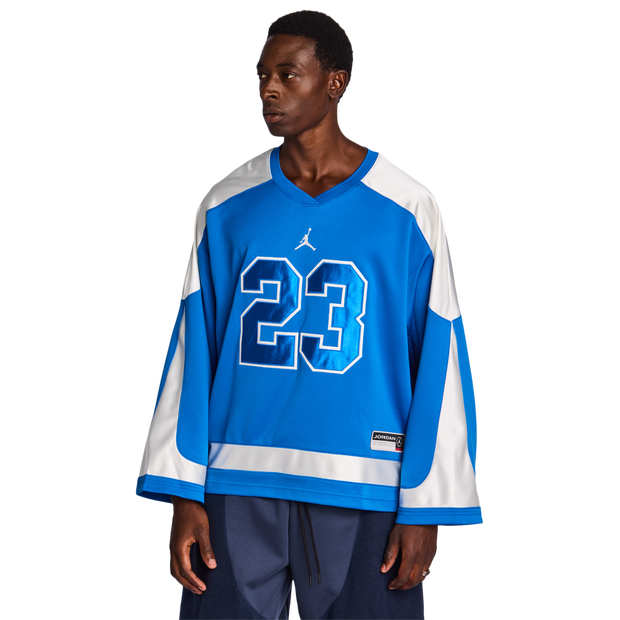 Jordan Brooklyn T Shirts Cotton Canvas Blue