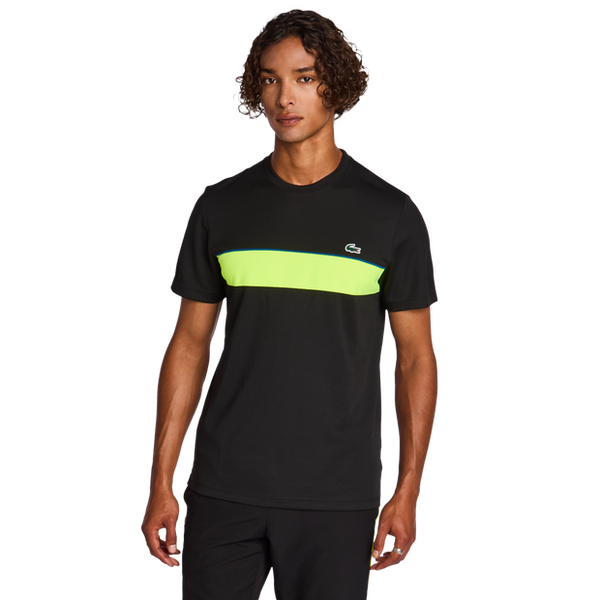 Lacoste Big Croc Logo T Shirts Black