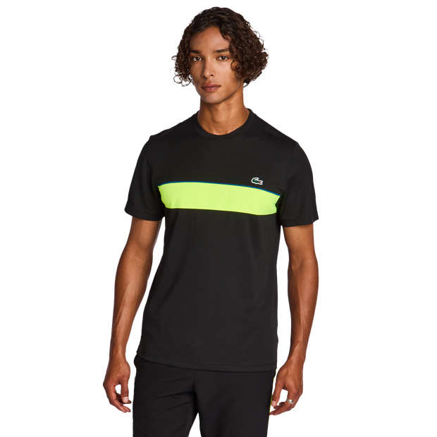 Lacoste Big Croc Logo T Shirts Black