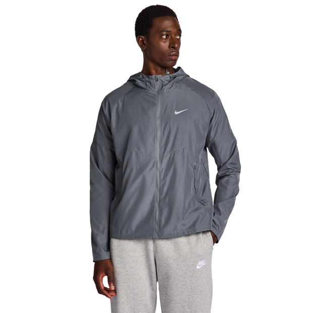 Nike Miler Track Tops Poly Woven Grey