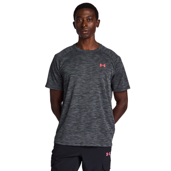 Under Armour Tech T Shirts Poly Jersey Black