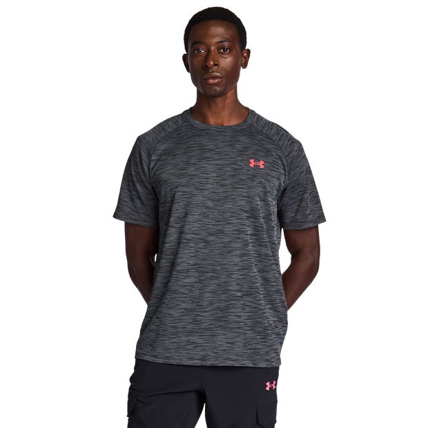 Under Armour Tech T Shirts Poly Jersey Black