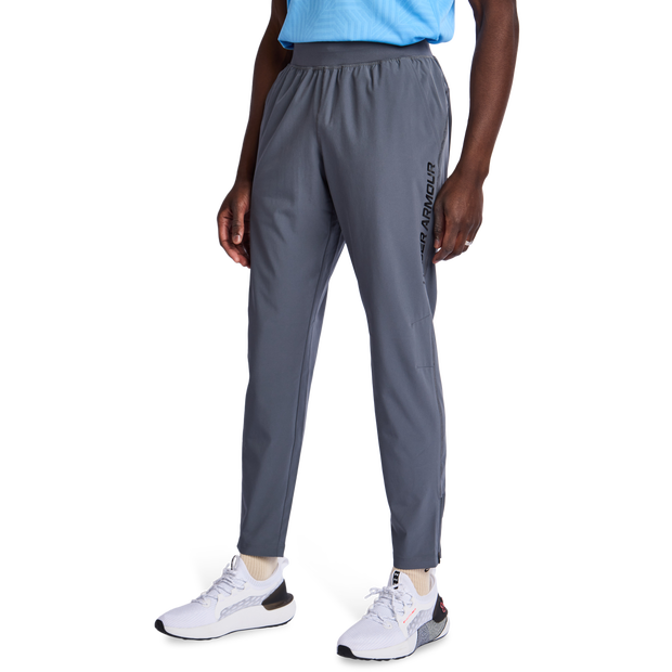 Under Armour Launch Pants Poly Woven Grey